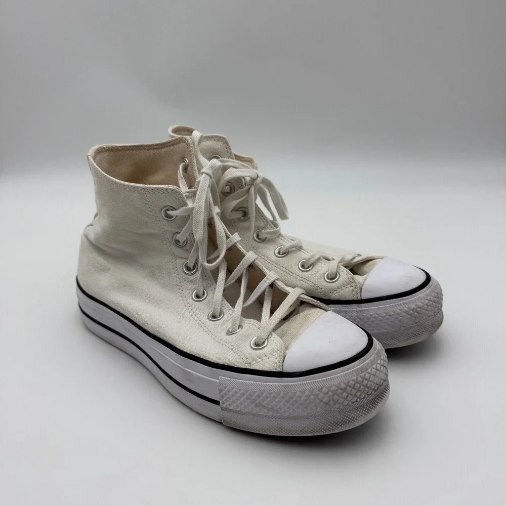 Converse Chuck Taylor All Star Lift Platform High Top White Sneaker 560846F 8.5W